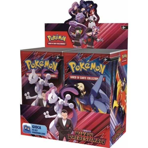 Pokemon Box 36 Bustine Rivali Predestinati Team Rocket Scarlatto e Violetto Rivali Predestinati Display 36 Buste (IT)